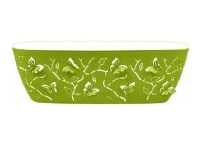 Горшок для цветов Butterflies 7,3 л 470х150 мм овальный лиственно-зеленый